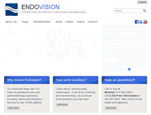 Tablet Screenshot of endovisionclinic.com